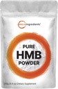 Micro Ingredienti Polvere HMB pura, 250 grammi, potentemente sostiene Stamina del muscolo, resistenza e resistenza, nessun OGM e Vegan Friendly