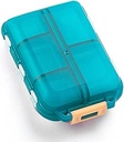 Organizzatore della cassa di viaggio giornaliero, Dispenser della scatola di medicina di 10 scomparti piccoli 10 scomparti, Rimettitore portatile compatto del pedaggio perfetto per la vitamina di stoccaggio on-The-Go, olio di pesce, Tablet di calcio, verde