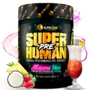 ALPHA LION Superhuman Pre Workout Powder, Beta Alanine, L-Taurine & Tri-Source Caffeina per l'energia e messa a fuoco sostenibili, Nitric Oxide & Citrulline per pompa (21 Serve, Miami Vice)