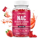 CFILIHTC NAC Gummies 600mg, N Acetyl Cysteine Supplement with Glutathione, Resveratrolo, Magnesio, CoQ10, NAC Chewable for Antioxidants & Immune Support, Strawberry Flavor 60 Gummies