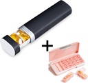 AM PM Pill Organizer 2 volte al giorno, 7 giorni Pill Box organizzatore settimanale Pill viaggio con contenitore separato, Portable Daily Medicine Planner Dispenser Case for Vitamin, Fish Oils, Supplementi