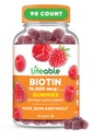 Gummies biotina vitale | 10.000mcg | Grande pelle degustatrice e unghie Gummies | Integratore biotina vegana senza OMO | Pelle per capelli e unghie Vitamine per le donne | 90 Gummies