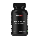 Acido folico 1 mg (1000 mcg) (Vitamina B9) - 500 compresse vegetariane - una vitamina prenatale e postnatale essenziale