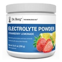 Dr. Berg Zero Zucchero Hydration Keto Electrolyte Powder - Aumentato w/ 1000 mg di Potassium & Real Pink Himalayan Salt (NOT Table Salt) - Strawberry Lemonade Hydration Drink Supplement - 50 Serve
