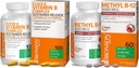 Bronson Methyl B12 5000 mcg Vitamina B12 Lozenges Methylcobalamin + Complesso di vitamina B Super B