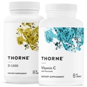 THORNE - Supporto immunitario Combo - Vitamina D3 & Vitamina C Blend per la funzione immunitaria sana - da 30 a 90 Serve
