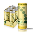 Melo Scintillante Kava Beva, Crema Banana, Zucchero Bevande non alcoliche gratuite con Calorie Zero, Gluten Free, Vegan, 100% Natural Mocktail con 100mg Kava Root per Drink, 6 Pack, 12 oz Cans