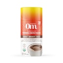 Om Mushroom Superfood Morning Energy Blend Mushroom Powder Drink, 8.47 Ounce Canister, Caffè Free Energy Drink con Cordyceps, Vitamina D2, Agaricus Bisporus, Lion's Mane, Rhodiola e Turchia Tail