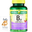 Integratore alimentare della vitamina B12 Quick-Dissolve | Vitamina B12 2500 mcg | Vitamine B12 | Complesso di vitamina B12 per le donne e gli uomini | 120 compresse Bundle con 45 diabeti di Lual decodificato