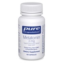 Pure Encapsulations Melatonin 3 mg - Supplemento antiossidante per sostenere sonno naturale e sollievo di sonno occasionale - per il supporto naturale del sonno* - 60 capsule