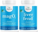 nbpure MagO7 + Liver Fend Detox Bundle | Oxygen-Powered Colon Cleanse & Liver Support | Rilievo per costipazione occasionale, Bloating & Toxin Build-Up | Magnesio ozonizzato + Latte Thistle, 180 capsule