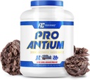 Ronnie Coleman Signature Series Pro-Antium Whey Protein Powder con BCAA e EAA’s, Creatina per il recupero e il supporto muscolare magra, 30g Protein Per Serving, Double Chocolate Cookie, 5 Lb