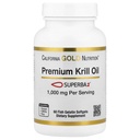 California Gold Nutrition Premium Krill Oil con Superba2 Biodisponibile Omega-3 da Antarctic Krill - Heart & Brain Health Support - Gluten Free, Non-GMO - 1000 mg - 60 Fish Gelatin Softgels