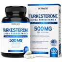 Supplemento Turkesterone 500mg (120 capsule) - Stamina, Drive, Athletic Performance & Muscle Mass - (Ajuga Turkestanica Std. al 10% Turkesterone) (Similar a Ecdysterone) - Non-GMO & Vegan Capsule