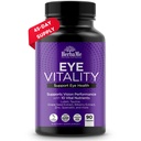 Integratore di vitamine dell'occhio di HerbaMe con Lutein, Bilberry, Beta Carotene, L-Taurina, Zinco e Quercetina, 90 capsule, Supporti Visione, Salute Oculare e Maculare, Aiuta Occhi Filtro Blu Luce