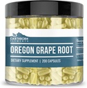 Elementi terrestri Oregon Grape Root 200 Capsule, Pure & Undiluted, Senza Additivi