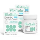 BioGaia Prodentis 3-Pack | Dental Probiotic Lozenges | Promuovere Gums e denti sani | Difendere contro i problemi dentali | Microbiome orale ricostituito | Migliorare la salute orale | Mint Flavor | 90 giorni di alimentazione