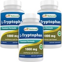 Migliori naturali L-Tryptophan 1000 mg 60 compresse (60 conteggio (pacchetto di 3))