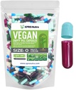 XPRS Nutra Size 0 Capsule Vuote - 100 Count Empty Vegan Capsule - Pillole Vegetariane - DIY Capsule Vegetali Filling- Veggie Pill Caps per Do-It-Yourself Supplements (Multi Color)