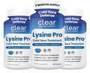 Lysine Cold Sore Treatment for Lips – con Lactobacillus Rhamnosus, Acidophilus e Vitamina C – Cold Sore Supplement for Lip & Skin Health, Immune Support & Prevention – 180 Capsule