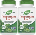Foglia di erbe di Peppermint Premium di modo naturale, Soothing Digestivo Tradizionale e Discomfort Support*, 700mg per Serving, 100 Capsule (Pack of 2)