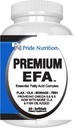 Pride Nutrition Premium EFA Omega 3-6-9 Supplemento per uomini e donne 5 in 1 - EPA, DHA, GLA, ALA & CLA acidi grassi essenziali con olio di pesce - Pillole di Softgel
