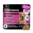 Integratore di cani multivitaminici, Condroitina di Glucosamina per Cani, Probiotici, Olio di Pesce Omega, Integratori di Cani & Vitamine, Vitamine per Allergie di Pelle e Cappotto, (Materia di Arachidi 90 ct)