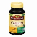 Natura Made Calcio, 500 mg, Con Vitamina D, Compresse, 130 Conte (Pacchetto di 3)