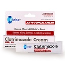 Globo Clotrimazolo Antifungal Crema 1% USP (1 oz), Anti Fungal Trattamento, Allevia prurito, Bruciando, Cracking e Scaling Athletes associato Piede, Jock Itch, Ringworm e altro ancora