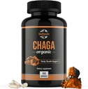 Chaga Capsules Organic Supplement | Supporta la salute e la vitalità immunitarie | Supporto giornaliero | Organic Chaga Mushroom Extract | 90 Capsule (1 Mese di Alimentazione)