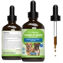 Benessere animale giovane al cuore per cani - salute del cuore, sistema circolatorio e cardiovascolare, biancospino, madrewort, Schisandra - Veterinaria-Formulata Supplemento di erbe 4 fl oz (118 ml)