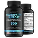 Neuropatia Supporto Natural Nerve Discomfort Relief - Made in USA - Antiossidante Nerve per Nevralgia Trigeminale, Neuropatia Diabetica & Periferica - Mani, Neck, Feet & Toes Formula di Trattamento - 60 Caps