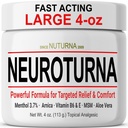 Neuropathy Nerve Relief Cream - Veloce agisce Max Rilievo per le mani dei piedi Gambe Toes Back - Ultra Strength Menthol Arnica Aloe Vera MSM, Soothing Natural Nerve Comfort Relief, Paraben-Free 4 Oz