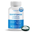 Benfotiamina liposomiale con vitamina B6, vitamina B12, acido lipoico alfa, curcumina - Supporto Metabolismo sano, livelli di energia- Made e testato negli Stati Uniti