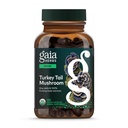 Gaia Herbs Turchia Tail Mushroom - Integratore di supporto immunitario per aiutare a mantenere la salute del fegato - con Estratto di corpo di frutta del fungo di tacchino biologico - 120 capsule vegan