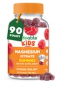 Gummie di Magnesio vitale per i bambini | 900mg Citrato di Magnesio | Grande Tasting Kids Magnesio Supplemento | Gluten Free Muscle Support and Stress Relief Chewable | 90 Gummiess