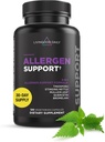 Livingood Daily Allergen Support, Integratore di Allergia Naturale con Vitamina C, Quercetin, Nettle Leaf, Zinco, Bromelain & Tinospora, Non OGM, Vegan, Formula di Supporto Immune, 120 Capsule Vegetariani