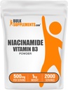 BulkSupplements.com Polvere di Niacinamide - Niacinamide 500mg - Vitamina B3 Niacinamide - Vitamina B3 Polvere - Vitamina B3 Nicotinamide 500mg - 500mg Nicotinamide per Serve (5 Chilogrammi - 11 lbs)