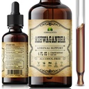 Ashwagandha Integratori – Organic Withania Somnifera Root Extract Liquid Drops – Natural Stress Relief, Mood Booster, Sleep Aid & Calming Support – Non-GMO, Vegan Formula – 4 fl oz