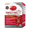 LABO Nutrition Perfect Krill EX, 1000mg Antarctic Krill Oil Omega 3 EPA DHA, Phospholipids (Over 56%) con Choline, Astaxanthin | Heart Brain Eye Joint Health, Made in USA, 60 softgels