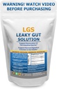 Leaky Gut Repair w/L Glutamine & Prebiotics- Gut Restore, Leaky Gut Health Powder- Leaky Gut Repair Supplements for IBS, Digestive Restoration & Gut Lining Support- Include Guthealth Assist Book