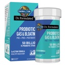 Giardino della vita Dr. Formulated Pre, Post & Probiotics Gas & Bloating Una volta Quotidiano 3-in-1 Prebiotici completi, Postbiotici & Probiotici – 50 miliardi di CFU, Non OGM, Senza glutine, 30 giorni di alimentazione