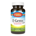 Carlson - E-Gems Elite, 400 IU Vitamin E con Tocopherols & Tocotrienols, Heart Health & Optimal Wellness, Antiossidante, 60 gel morbidi