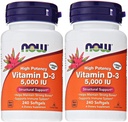Ora Alimenti Vitamina D3 5000 IU, 240 softgels (Pacchetto di 2)