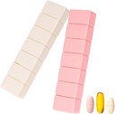 sanderala 2Pack organizzatore settimanale di pillole,Extra Large 7 giorni Pill Cases Travel Daily Pill Box per olio di pesce, compresse di calcio Supplementi e altre pillole di vitamina
