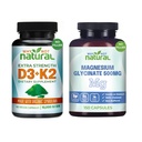 Glicinato di magnesio e vitamina D3K2