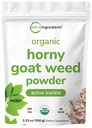 Gola cornea pura organica di massima resistenza Weed con Icariins attivo per uomini e donne, 100 Grammi, polvere di Epimedio organico per l'energia e sistema immunitario Booster, Filler Free e Vegan Friendly