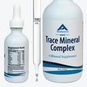 Trace Mineral Complex | Minerali a spettro completo | Gocce minerali liquide ioniche per acqua | Elettroliti, Integratore di idratazione | Bottiglia di vetro 2 fl oz