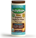NuSyllium Ultra Psyllium Husk Powder, USDA Organic, 10.7 Oz, Sugar Free Keto-Friendly Fiber Supplement, promuove la salute digestiva* Arancione, 42 Servings