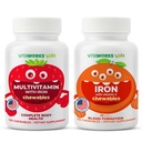 Bambini Multivitaminici Chewables + Ferro 10mg + Vitamina C Chewables Bundle